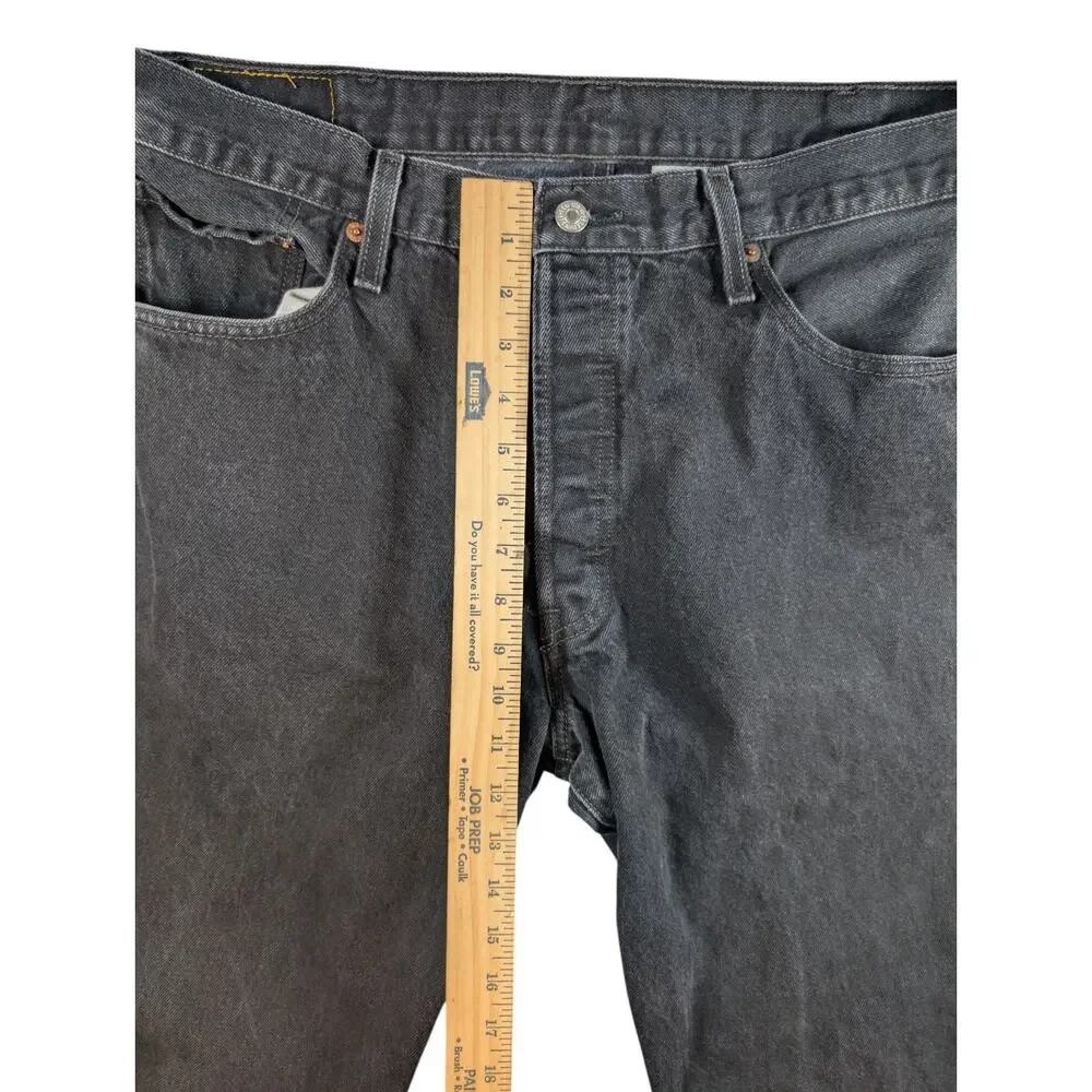 Levi’s 501 XX Button Fly 100% Cotton Black Denim Jeans 38X34 Y2K